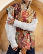 Tapestry Suede Wrap